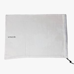 NWOT ~ VINCE White Drawstring Closure Cotton Travel Dustbag Garment Shoe Bag